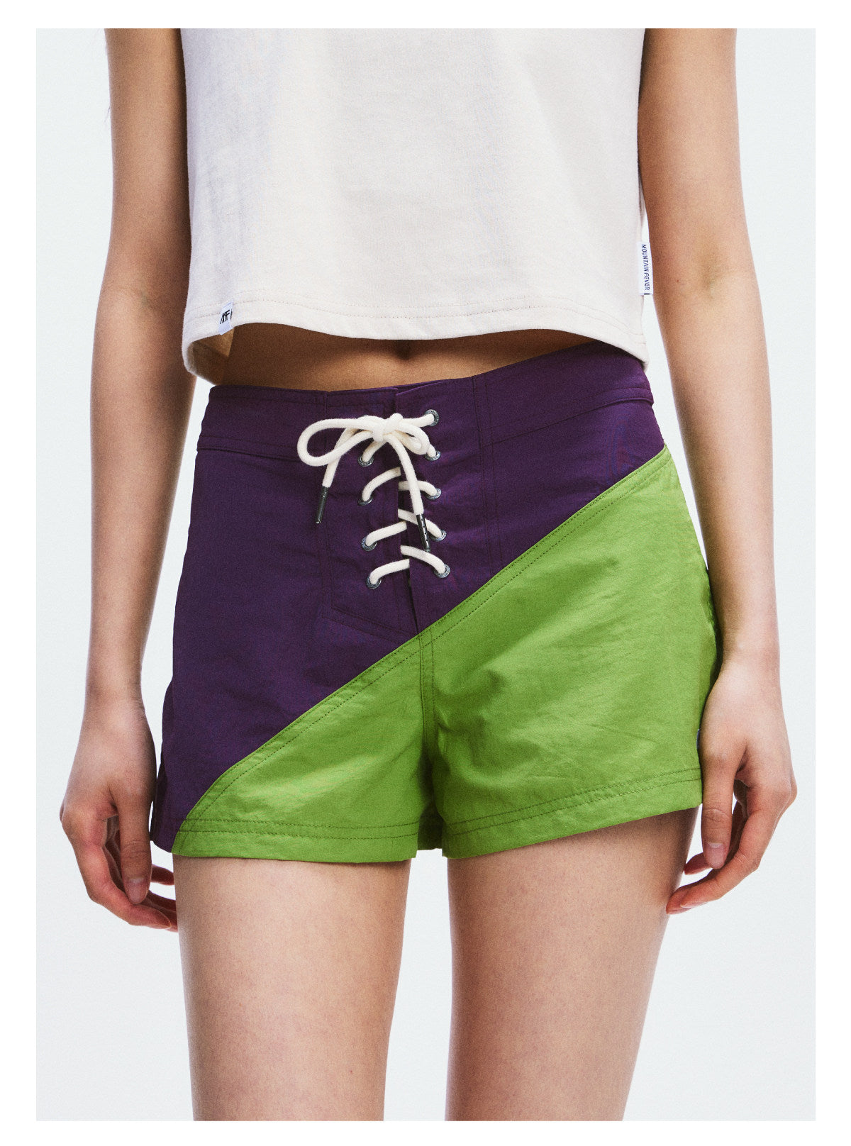 [Clearance] Quick-Dry Colorblock Lace-Up Surf Shorts – Women’s | MOUNTAINFEVER