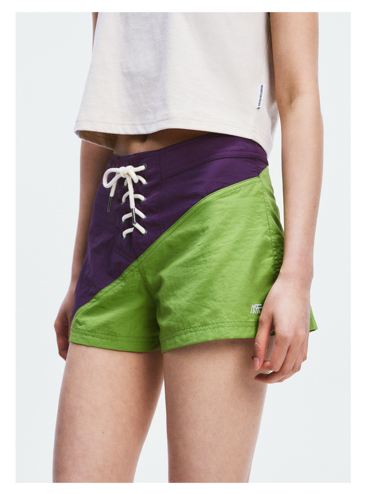 [Clearance] Quick-Dry Colorblock Lace-Up Surf Shorts – Women’s | MOUNTAINFEVER