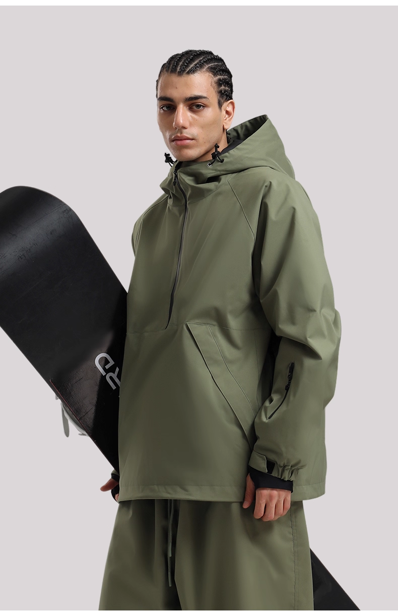 Minimalist Insulated Snow Anorak - Men's | Gsou Snow