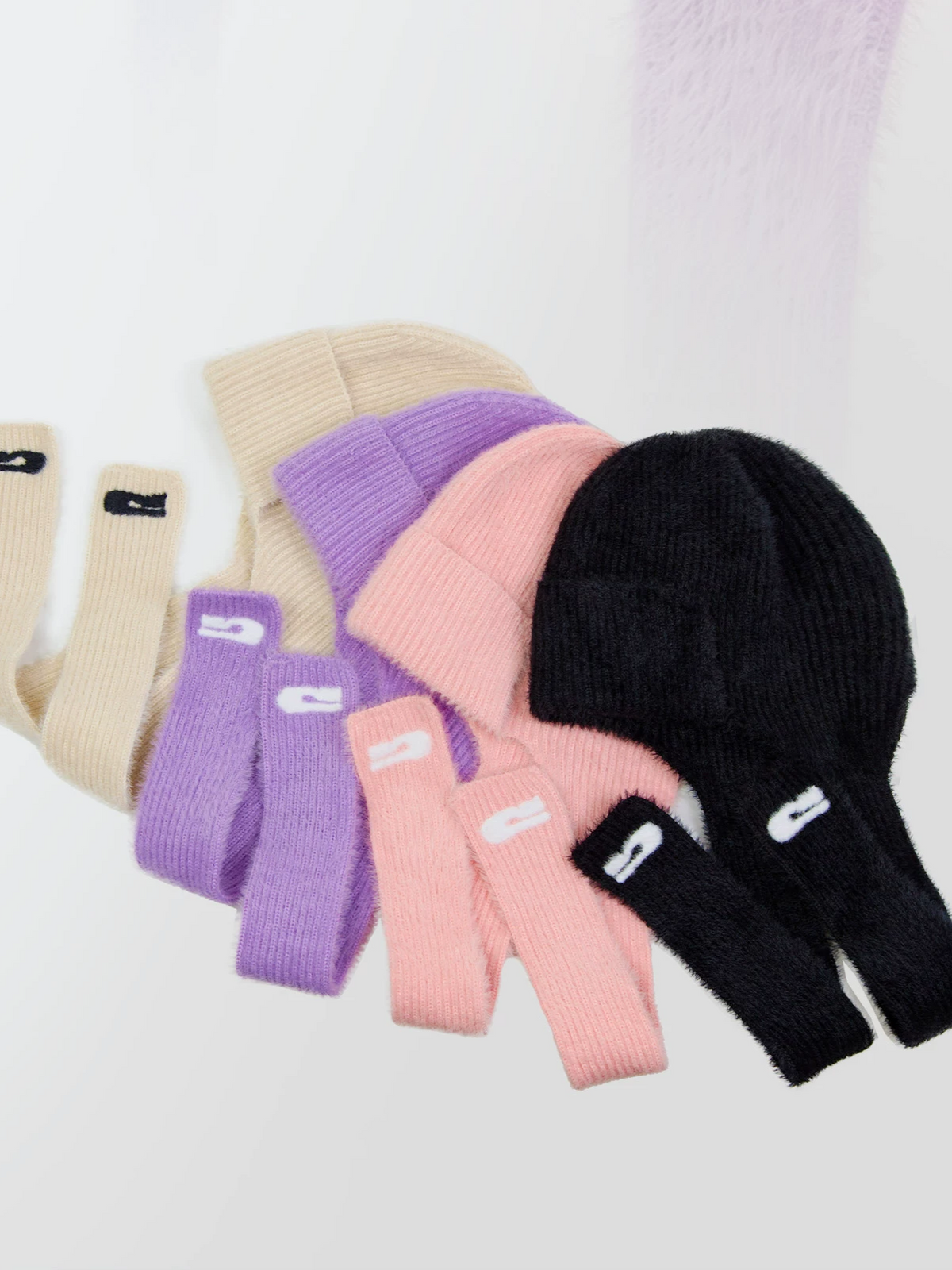 Fuzzy Long Earflap Knit Beanie – Unisex | GAINAX