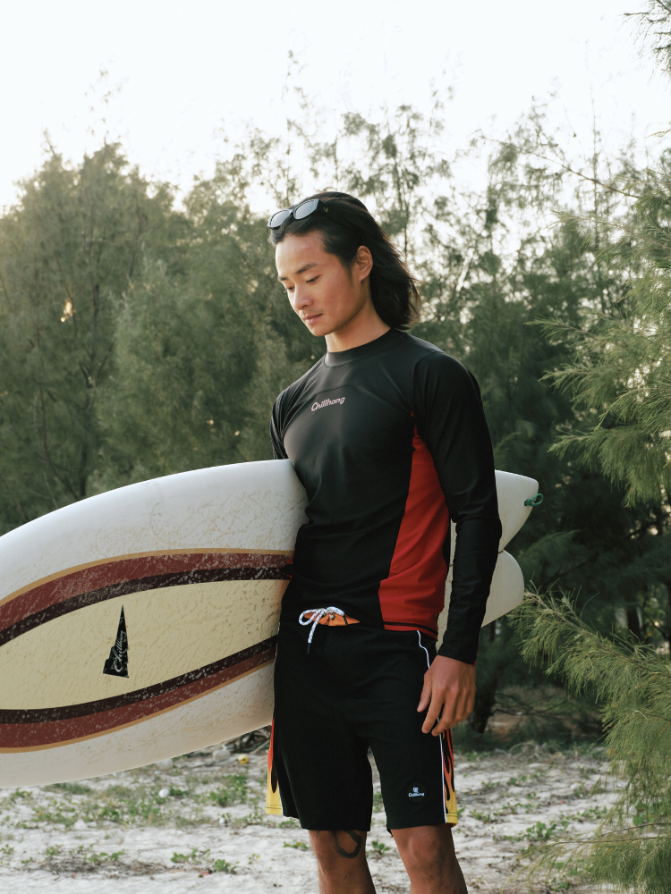 UPF50+ Colorblock Performance Rash Guard – Men's | ChillHang
