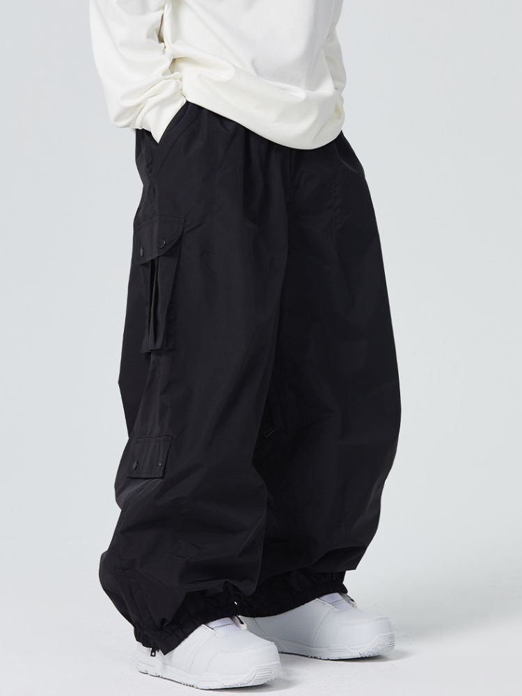 3L Monochrome Baggy Cargo Pants - Unisex | Searipe