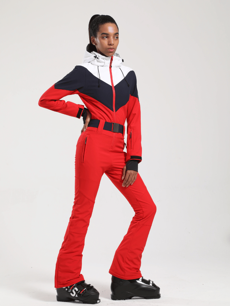 Vintage Color-Block Ski Suit - Women's | Gsou Snow