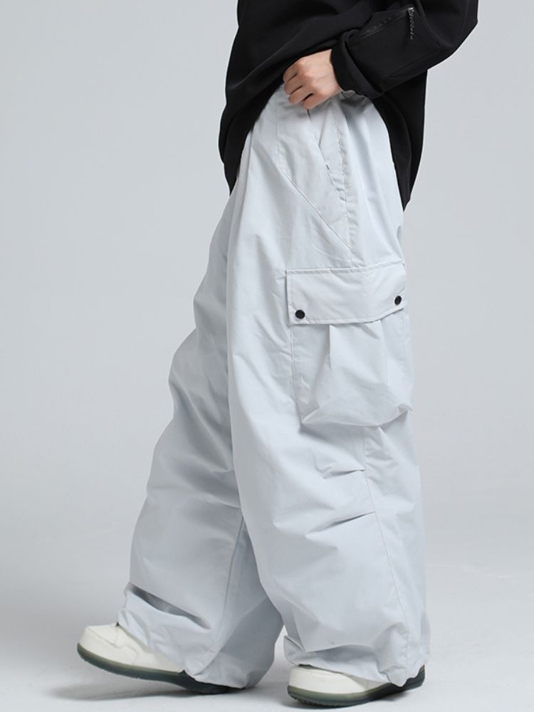 20K Baggy Loose Fit Cargo Snowboard Pants - Unisex | Gsou Snow