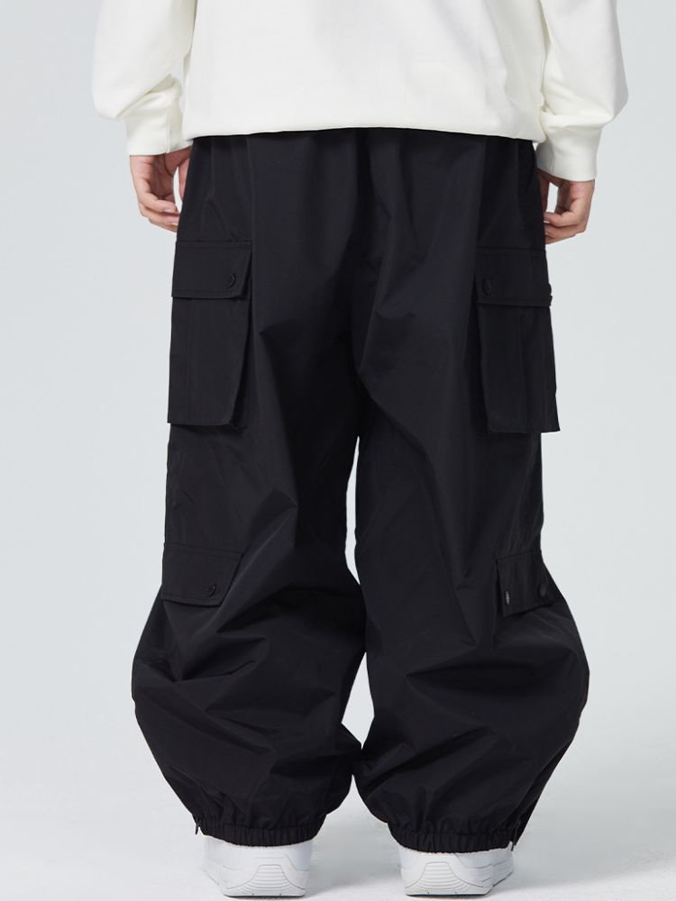 3L Monochrome Baggy Cargo Pants - Unisex | Searipe