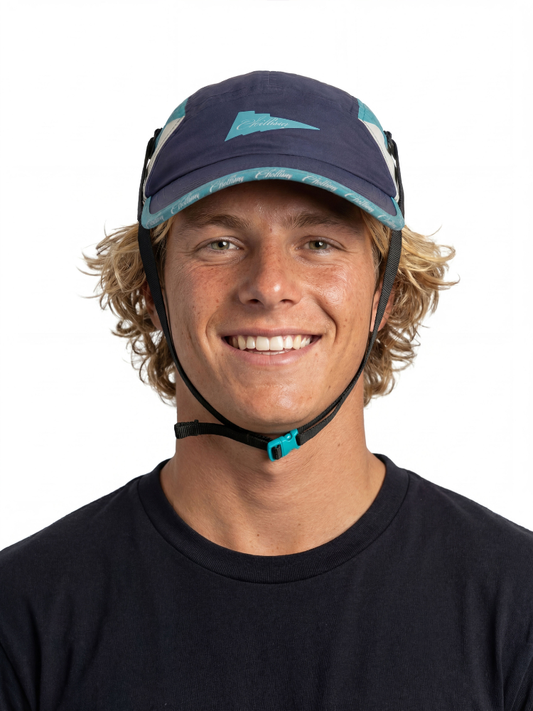 Quick-Dry Adjustable Colorblock Surf Cap with Chin Strap – Unisex | ChillHang