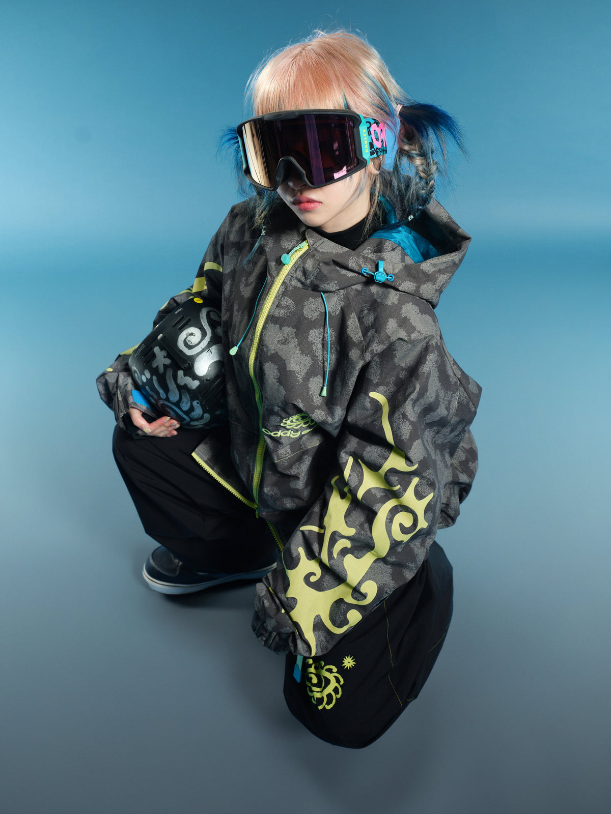 Thorn Graphic 20K Baggy Ski Jacket – Unisex | OddyEddy