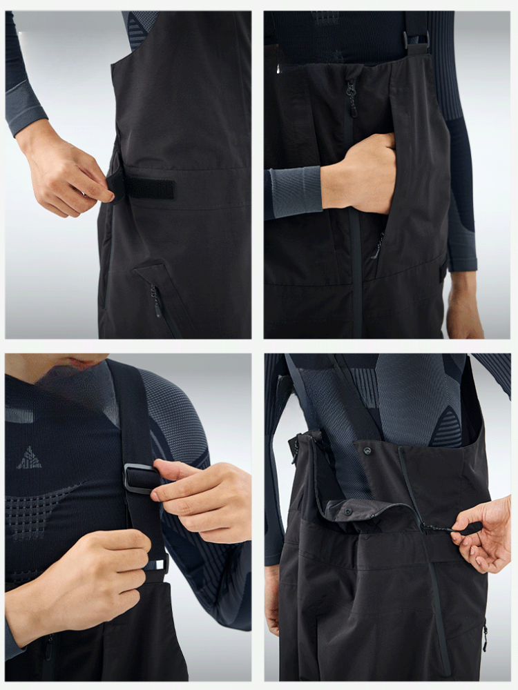 Summit Pro 3L Fleece Bib Pants – Men's | NANDN