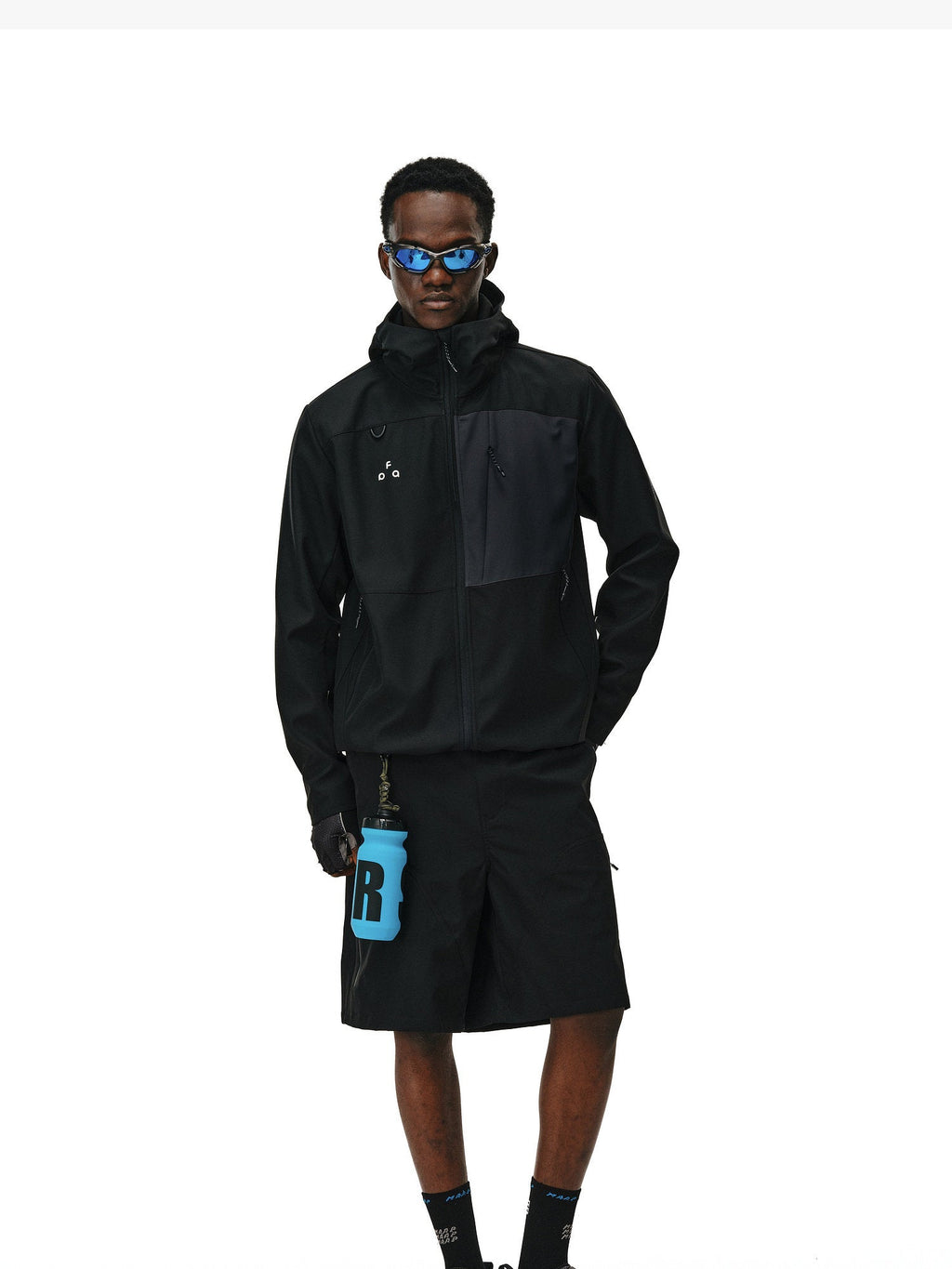 Color-Block Water-Repellent Softshell Hooded Jacket – Unisex | FPA
