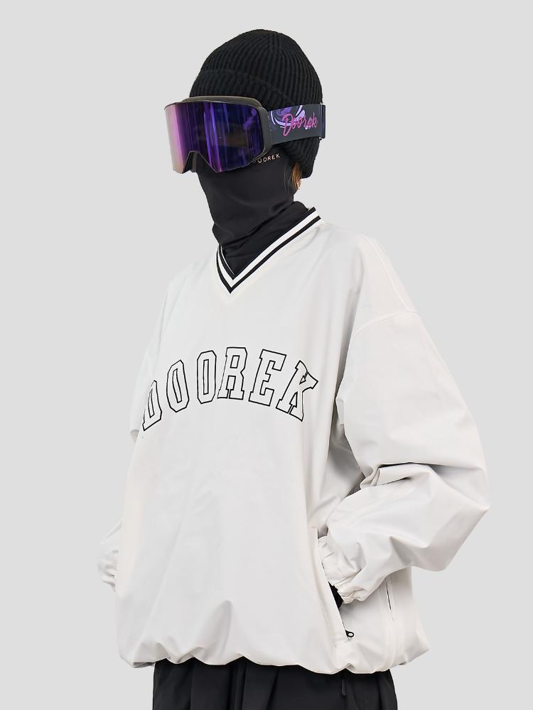 Baseball V-Neck 15K/10K Ski Pullover - Unisex | Doorek