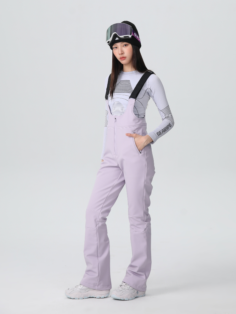 Sleek Dynamic Stretch Ski Bibs - Women's | Searipe