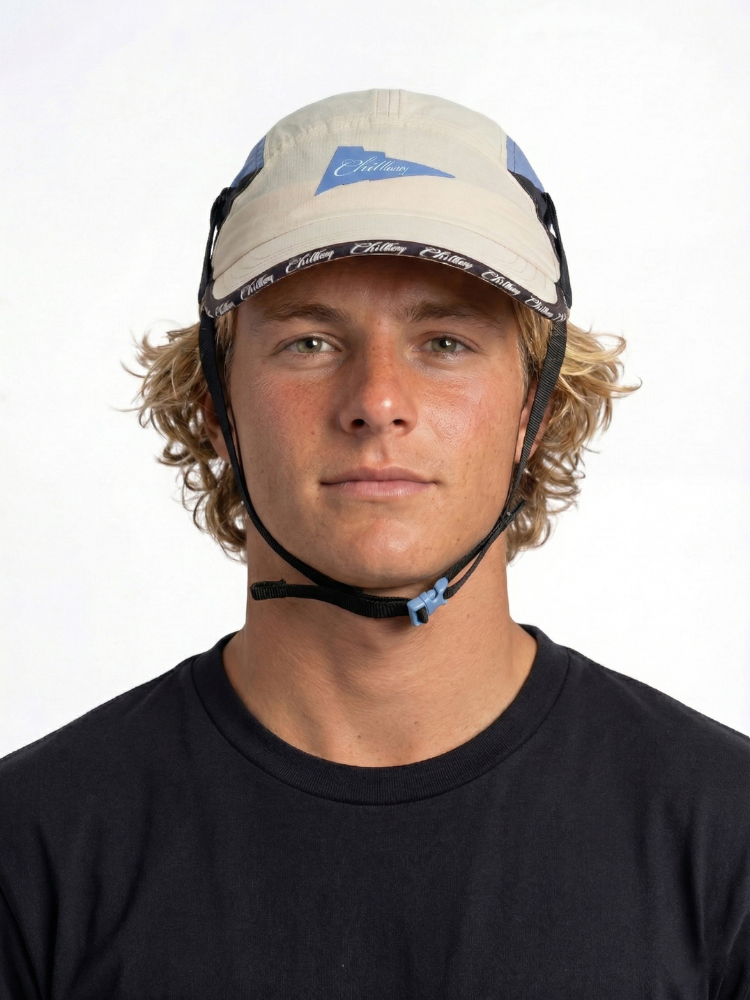 Quick-Dry Adjustable Colorblock Surf Cap with Chin Strap – Unisex | ChillHang