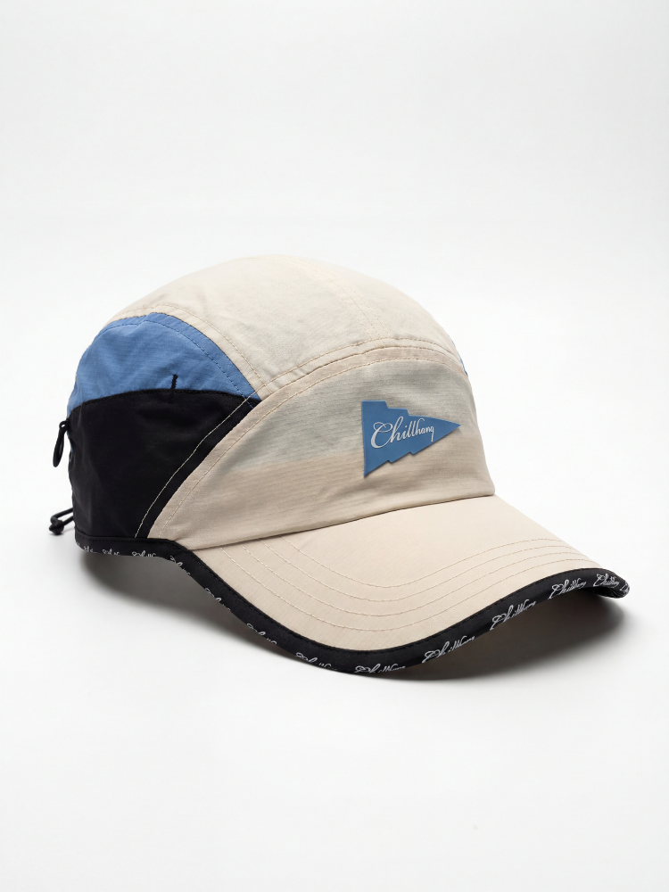 Quick-Dry Adjustable Colorblock Surf Cap with Chin Strap – Unisex | ChillHang