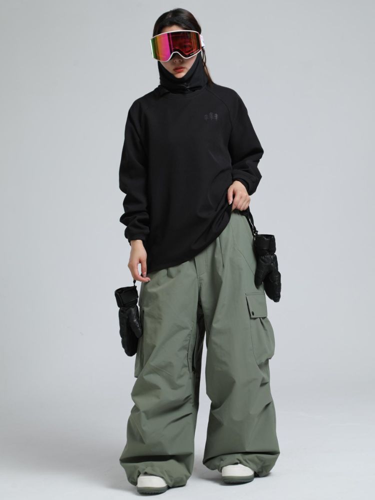 20K Baggy Loose Fit Cargo Snowboard Pants - Unisex | Gsou Snow