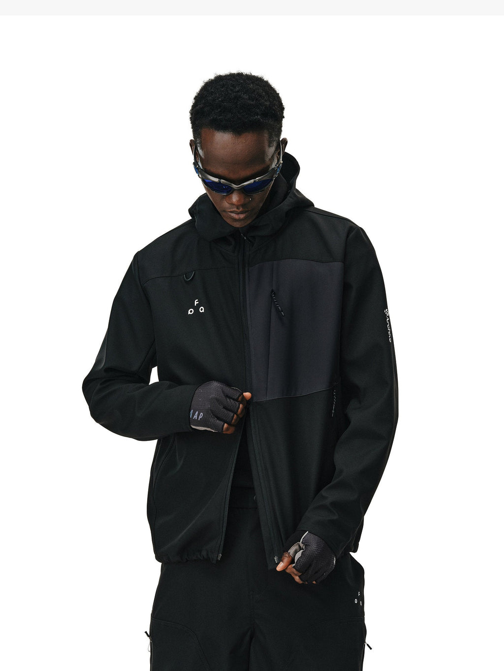 Color-Block Water-Repellent Softshell Hooded Jacket – Unisex | FPA