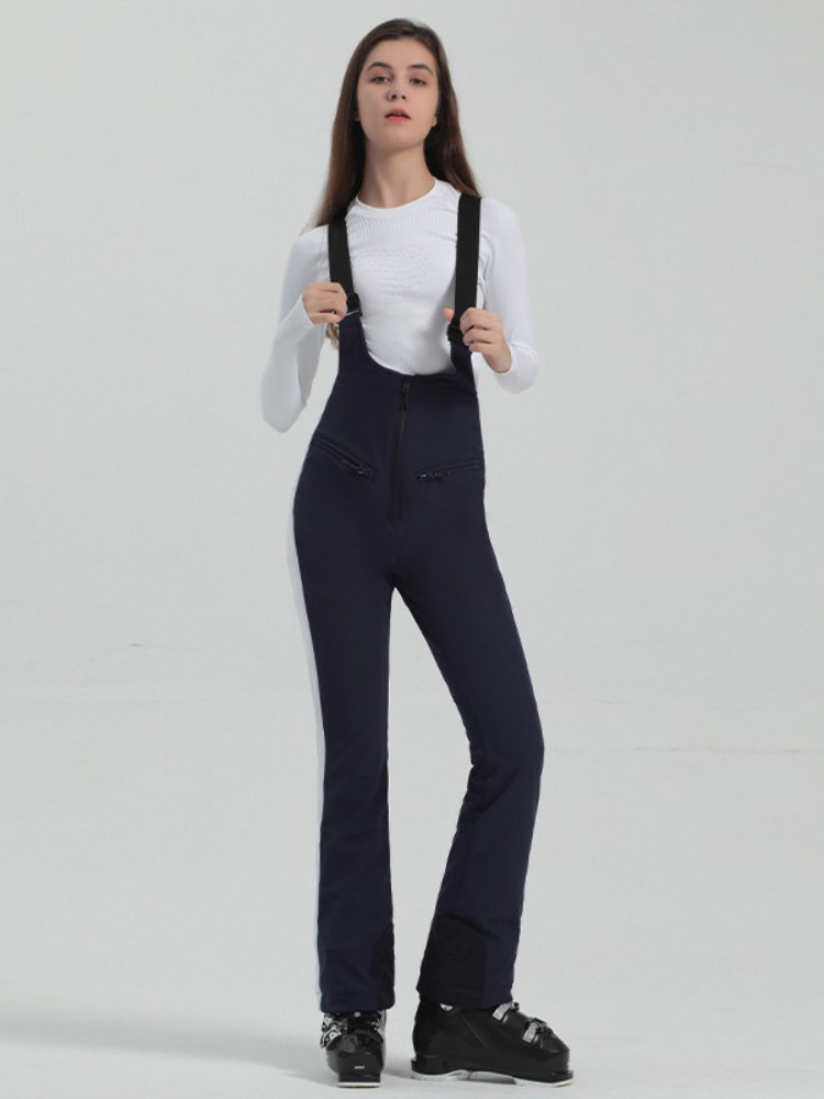 Trendy Slim Fit Snow Bibs - Women's | Gsou Snow