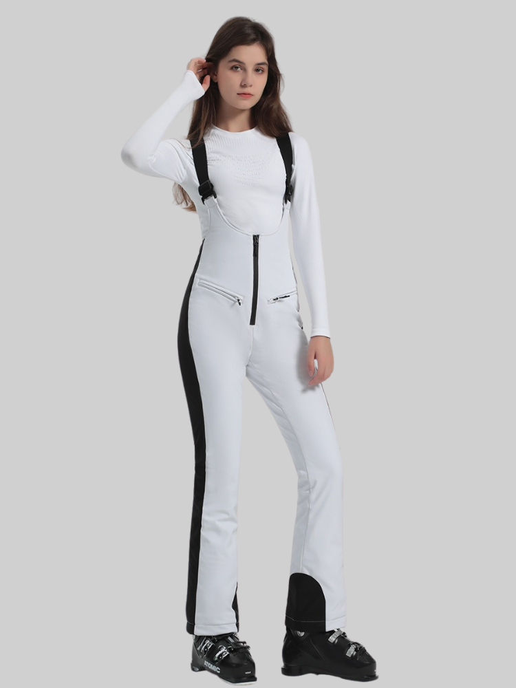 Trendy Slim Fit Snow Bibs - Women's | Gsou Snow