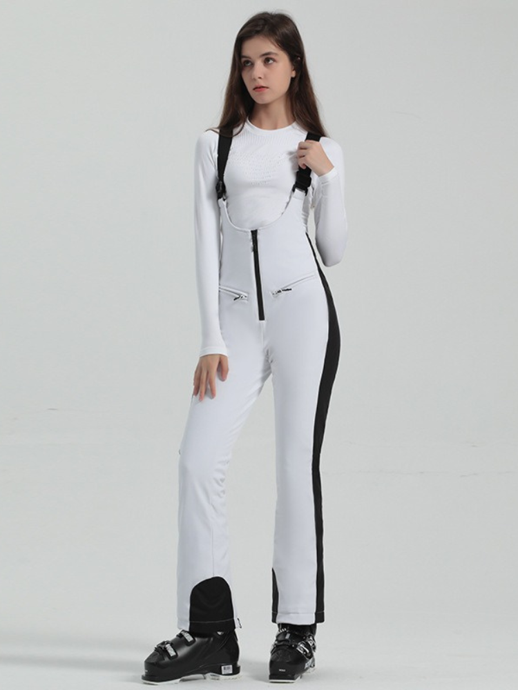 Trendy Slim Fit Snow Bibs - Women's | Gsou Snow