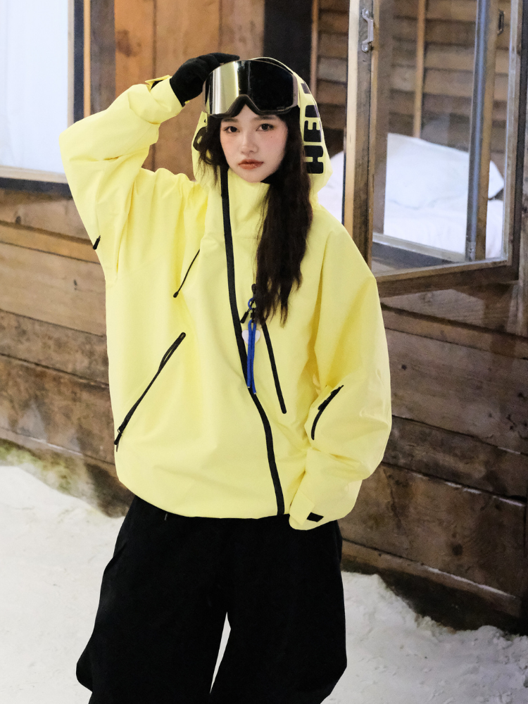 3L Aurora Asymmetric Zip Ski Jacket – Unisex | Hellystudio