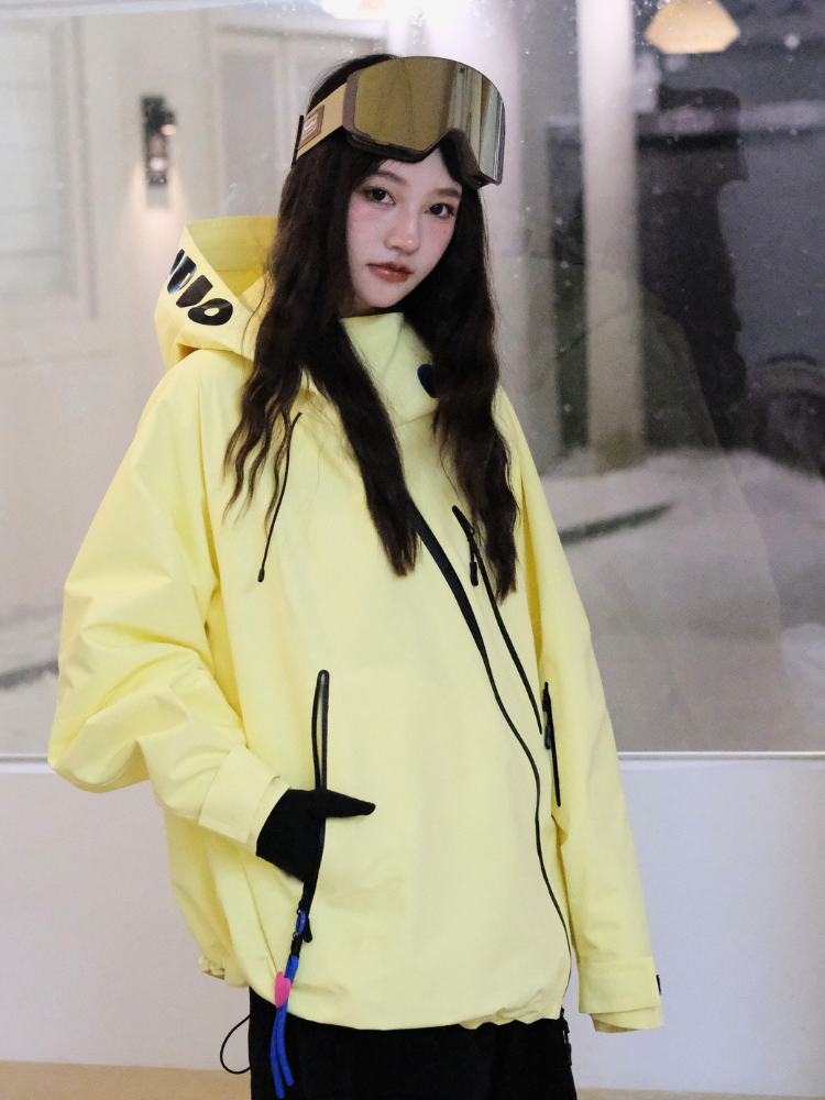3L Aurora Asymmetric Zip Ski Jacket – Unisex | Hellystudio