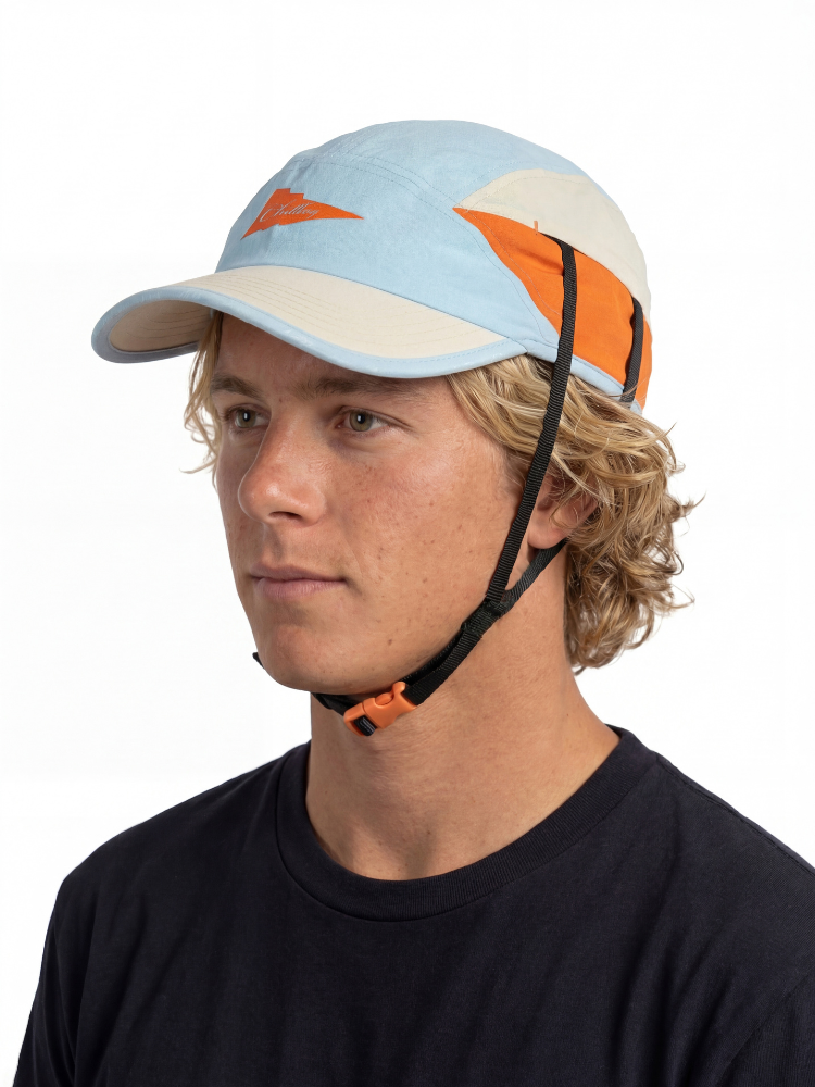 Quick-Dry Adjustable Colorblock Surf Cap with Chin Strap – Unisex | ChillHang