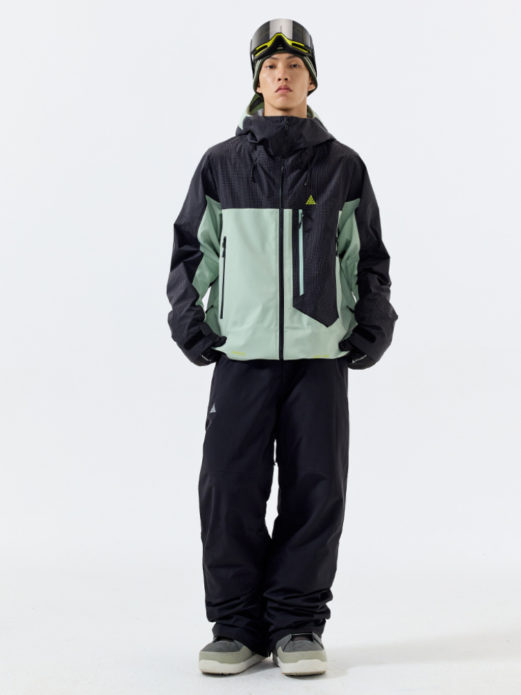 Waterproof & Cotton Color-blocked Ski Jacket - Men's | NANEND