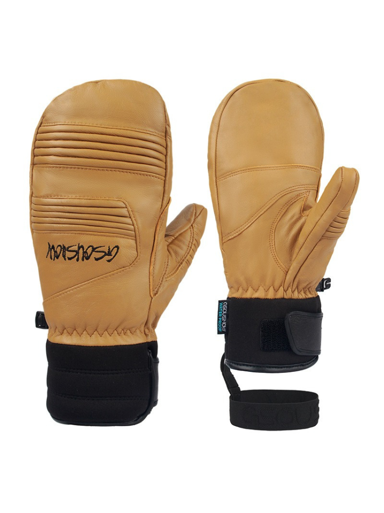Goat Leather Ski Mittens | Gsou Snow