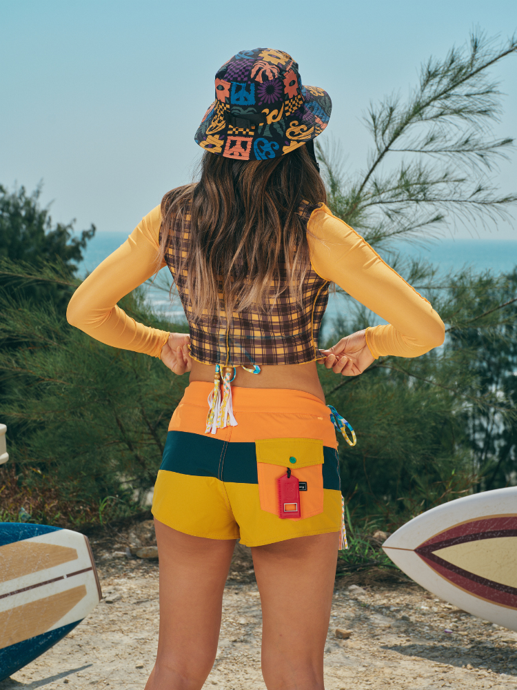 UV Protection Plaid Mesh Rash Guard – Women's | ChillHang
