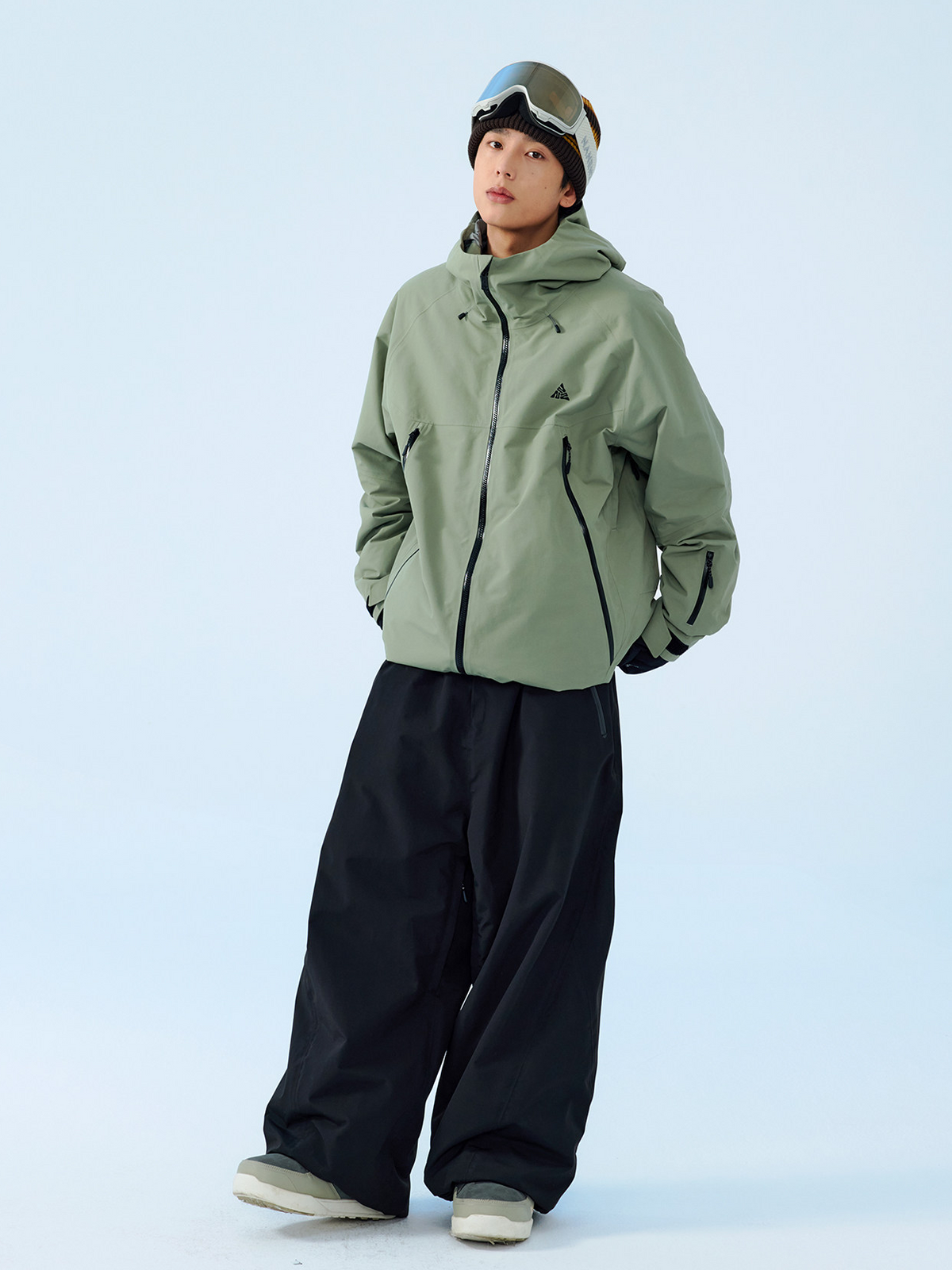 3L Mirage Fleece-Lined Baggy Ski Pants – Unisex | NANEND
