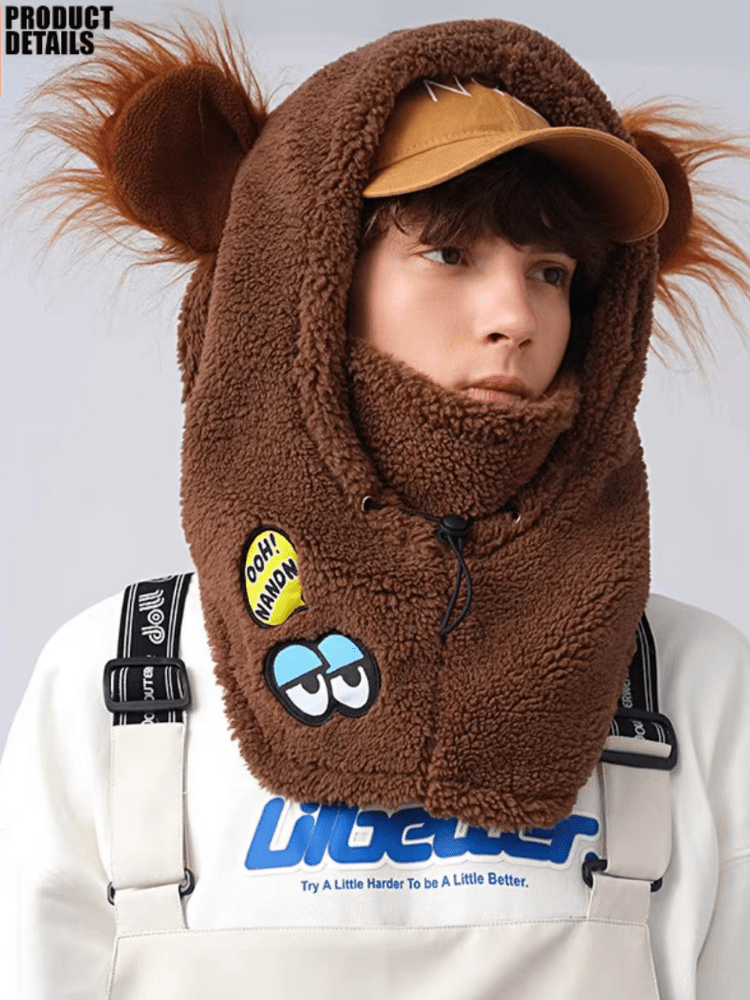 [Clearance] Animal Style Snow Helmet Hood – Unisex | NANEND