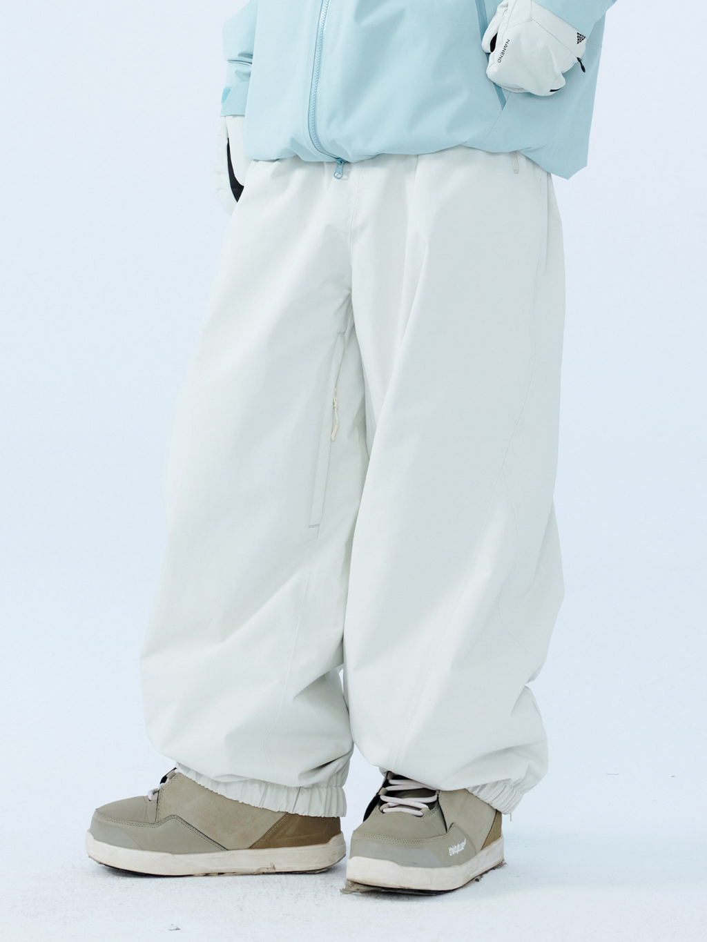 3L Mirage Fleece-Lined Baggy Ski Pants – Unisex | NANEND