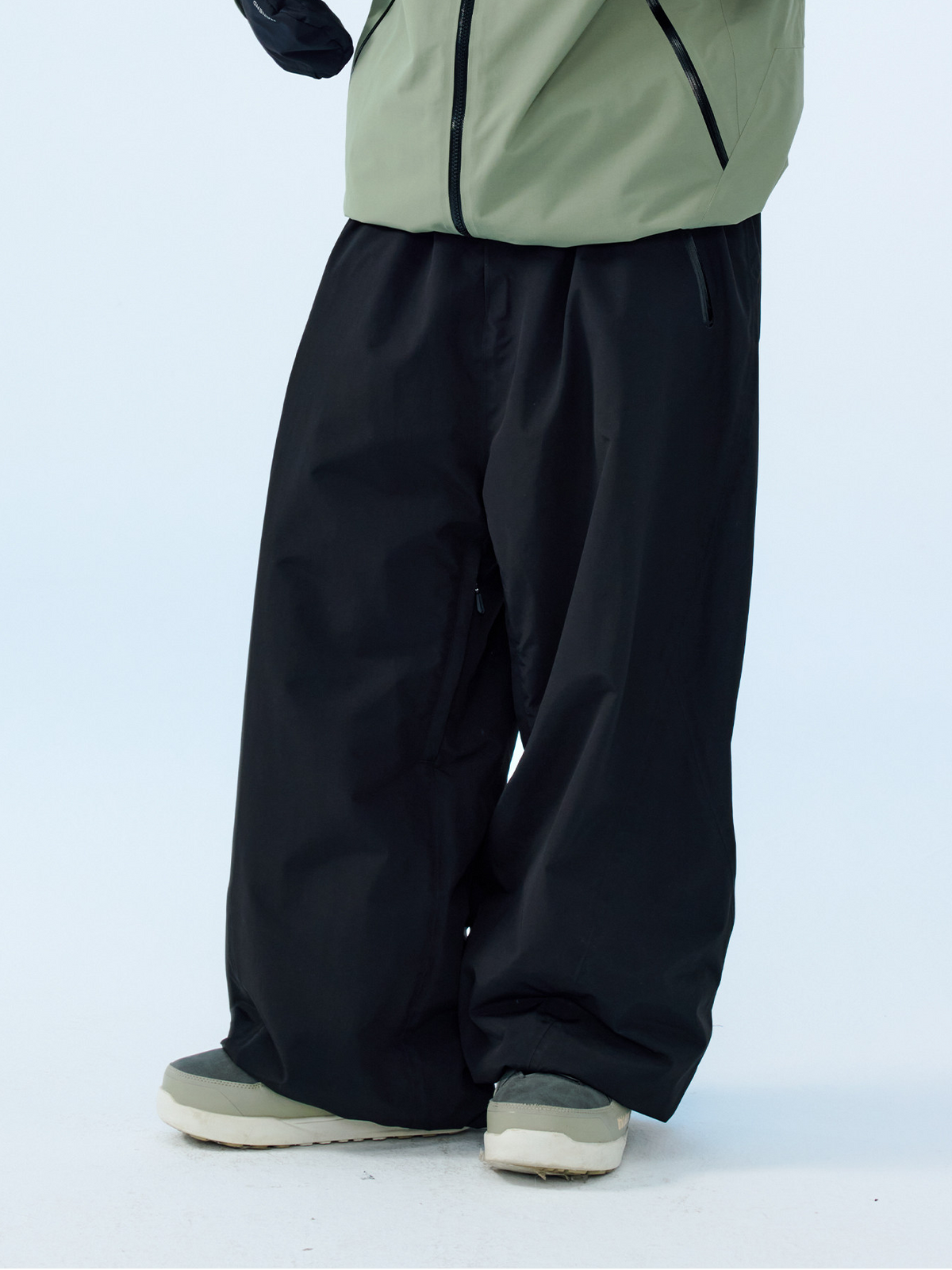 3L Mirage Fleece-Lined Baggy Ski Pants – Unisex | NANEND