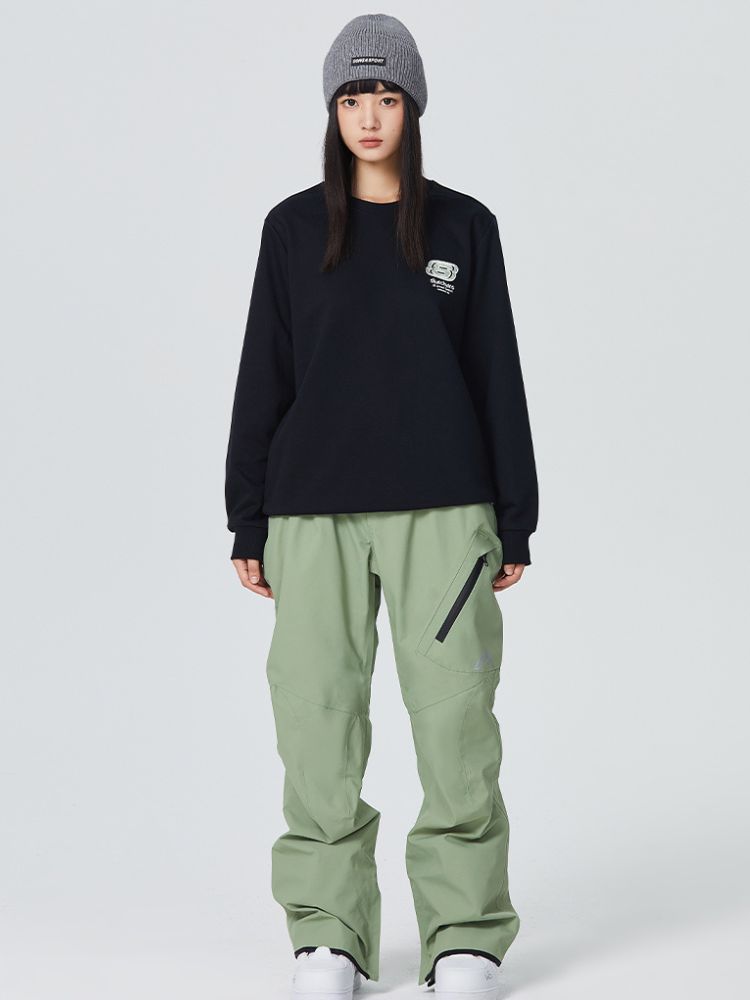 Diagonal Zipper Snow Pants - Men's | Searipe