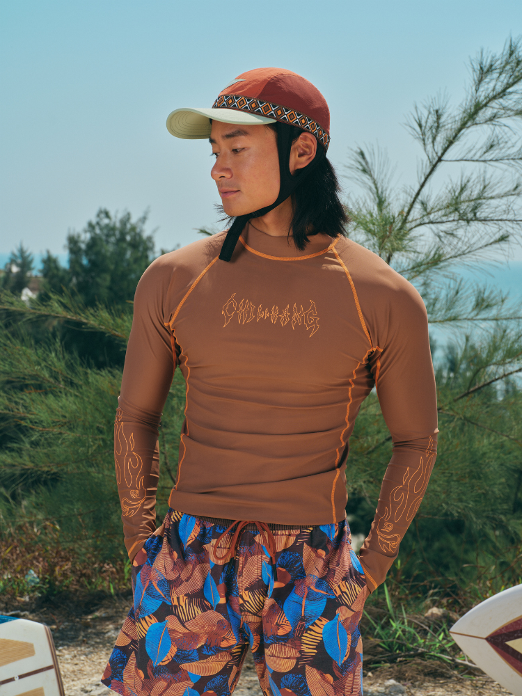 UPF50+ Stretch Flame Rash Guard – Men's | ChillHang