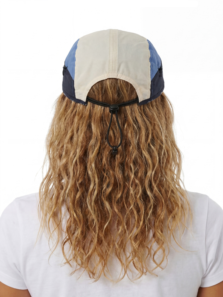 Quick-Dry Adjustable Colorblock Surf Cap with Chin Strap – Unisex | ChillHang
