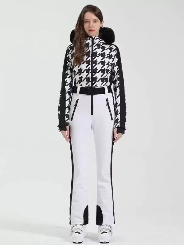 Classic Faux-Fur Ski Jumpsuit – Women's | Gsou Snow