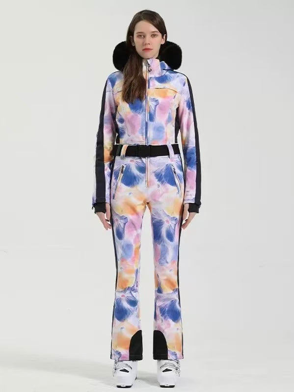 Classic Faux-Fur Ski Jumpsuit – Women's | Gsou Snow