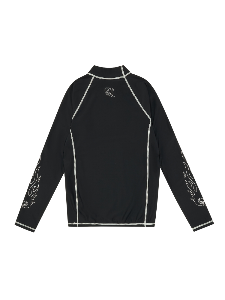 UPF50+ Stretch Flame Rash Guard – Men's | ChillHang