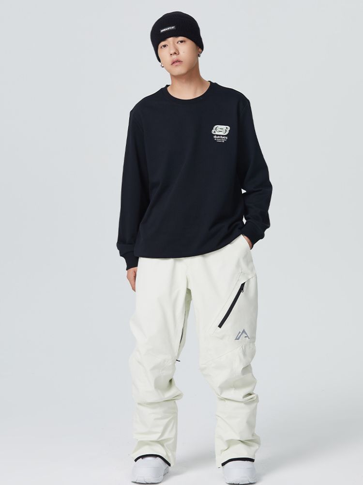 [Clearance] Diagonal Zipper Snow Pants - Unisex | Searipe