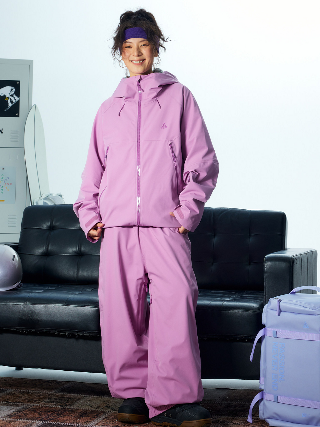 3L Mirage Fleece-Lined Baggy Ski Pants – Unisex | NANEND