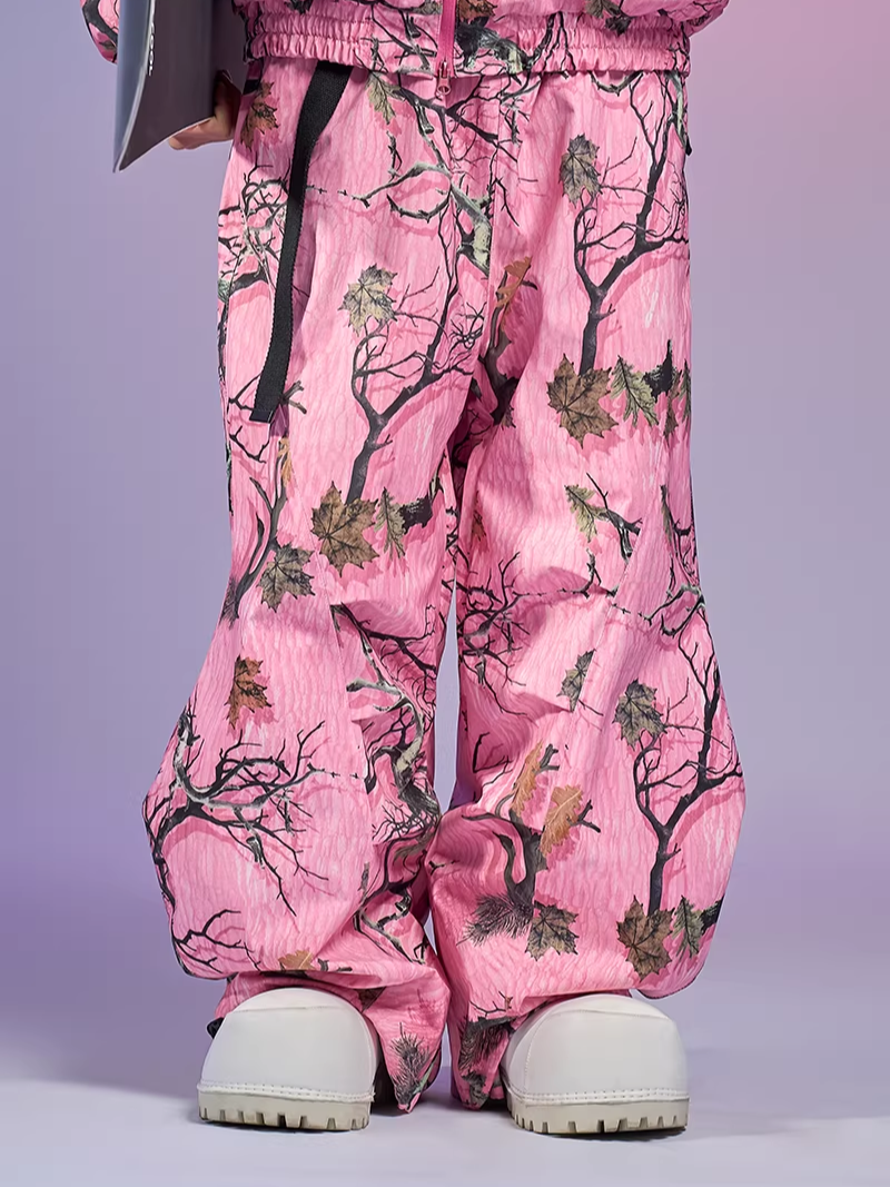 Pink Forest Camo Snowboard Jacket – Unisex | Doorek