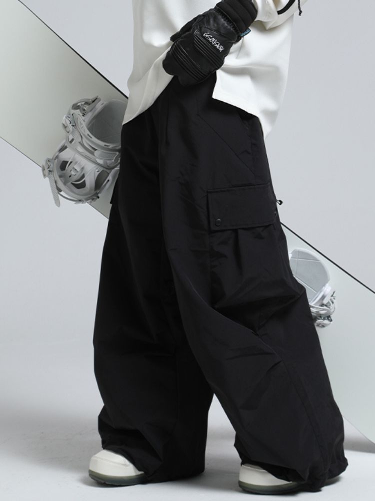 20K Baggy Loose Fit Cargo Snowboard Pants - Unisex | Gsou Snow