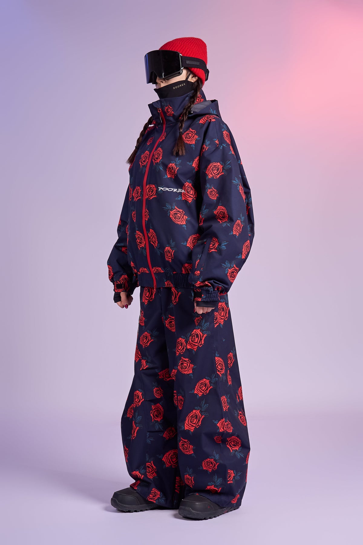 20K Waterproof Rose Camo Snowboard Jacket – Unisex | Doorek