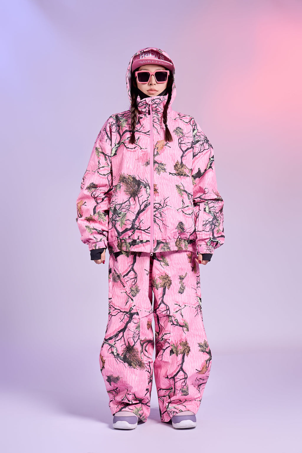 Pink Forest Camo Snowboard Jacket – Unisex | Doorek