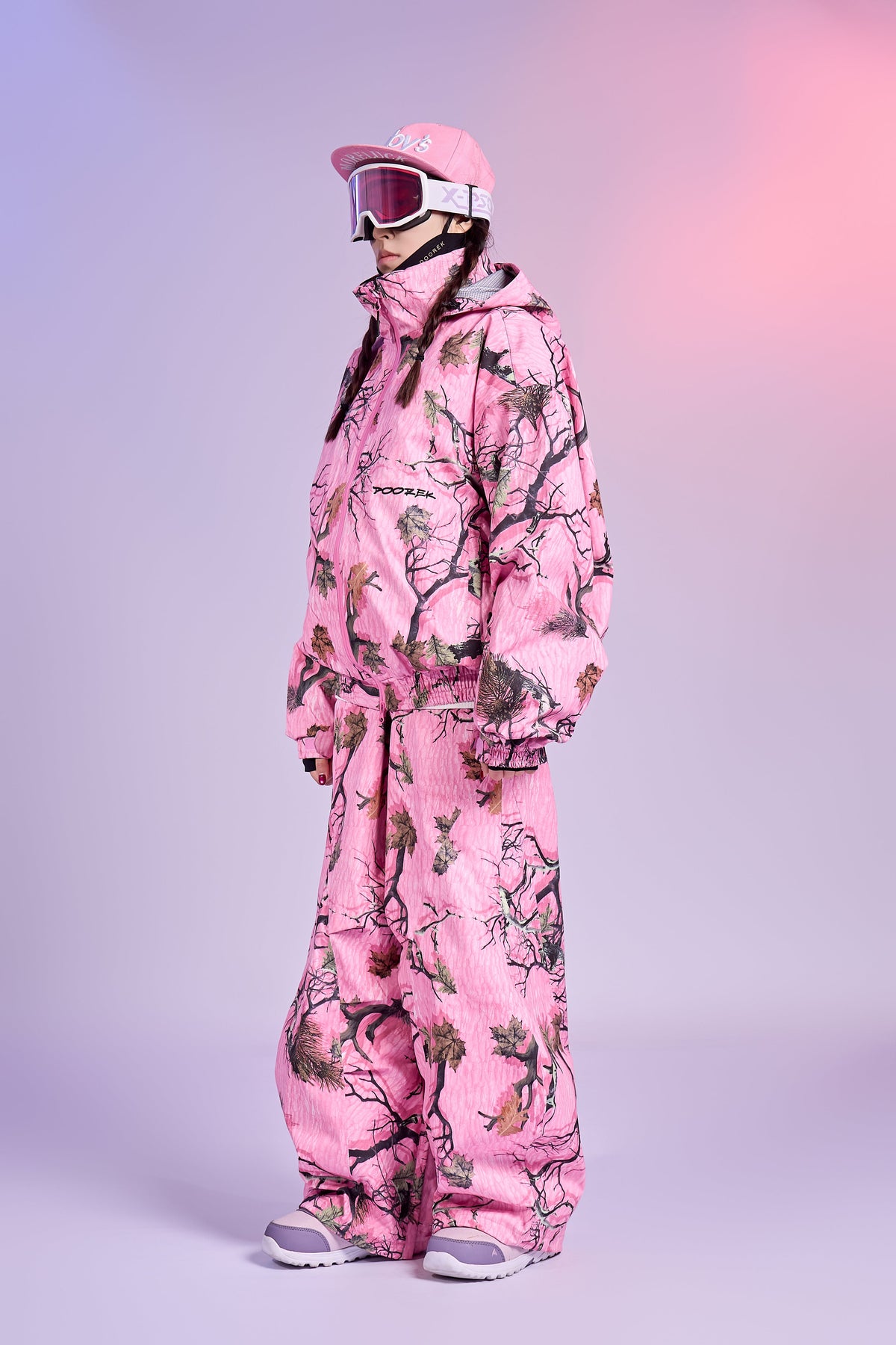 Pink Forest Camo Snowboard Jacket – Unisex | Doorek