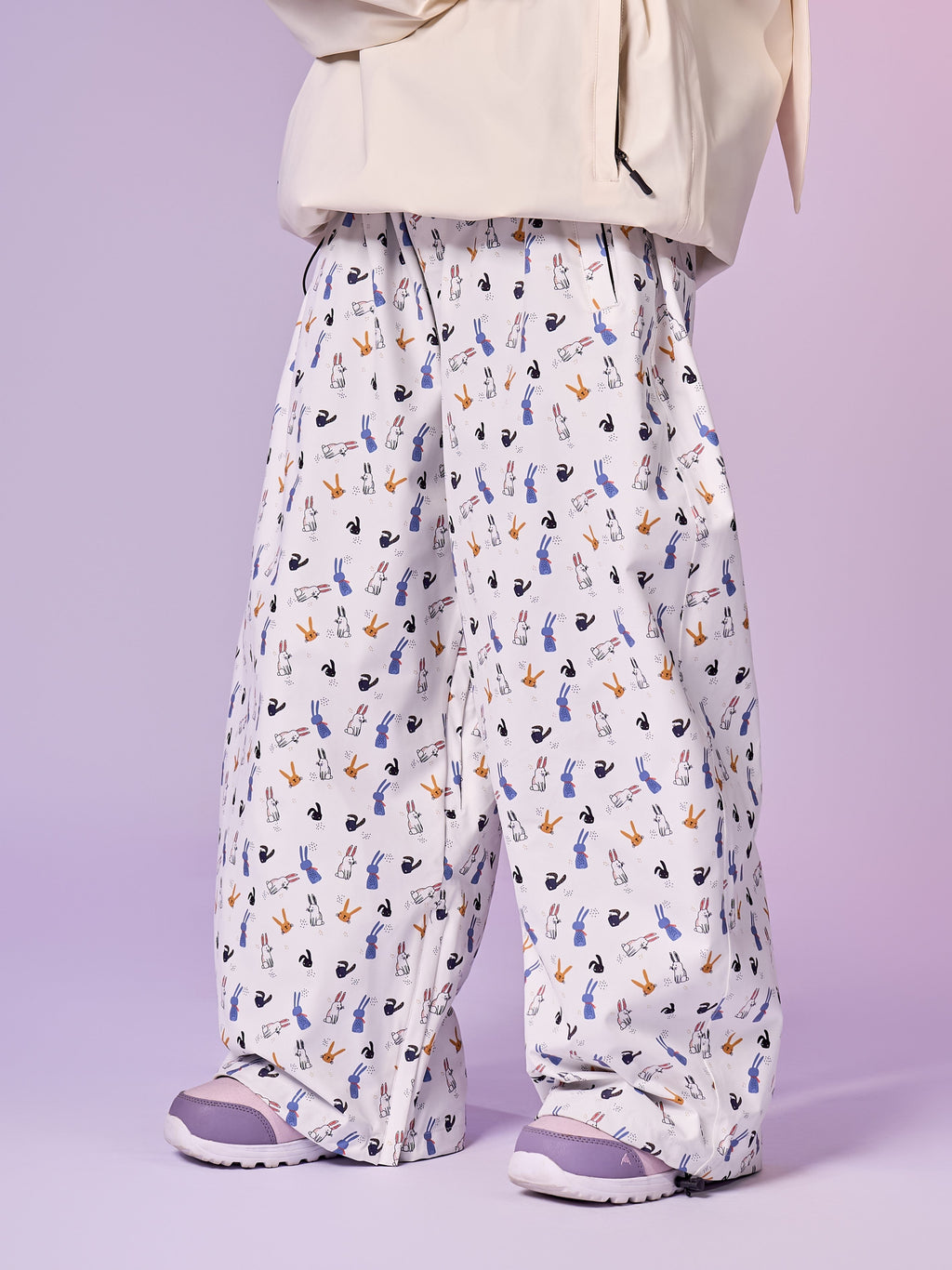 20K Waterproof Insulated Rabbit Print Snowboard Pants – Unisex | Doorek