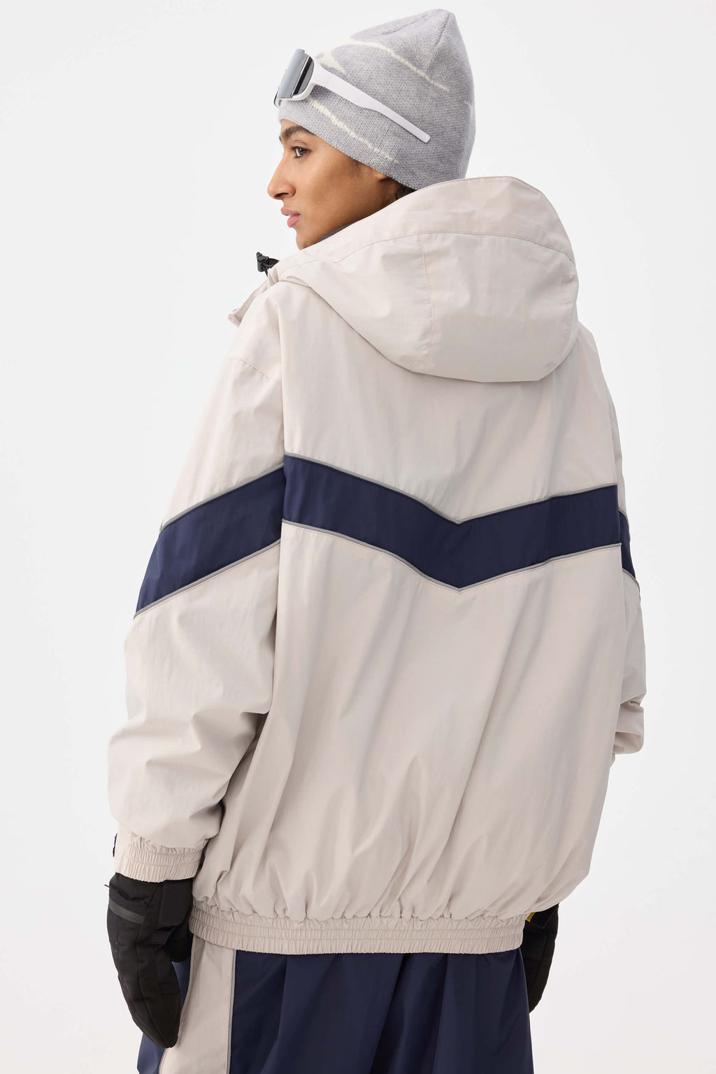 Retro Track Chevron Stripe Snow Jacket – Unisex | Gsou Snow