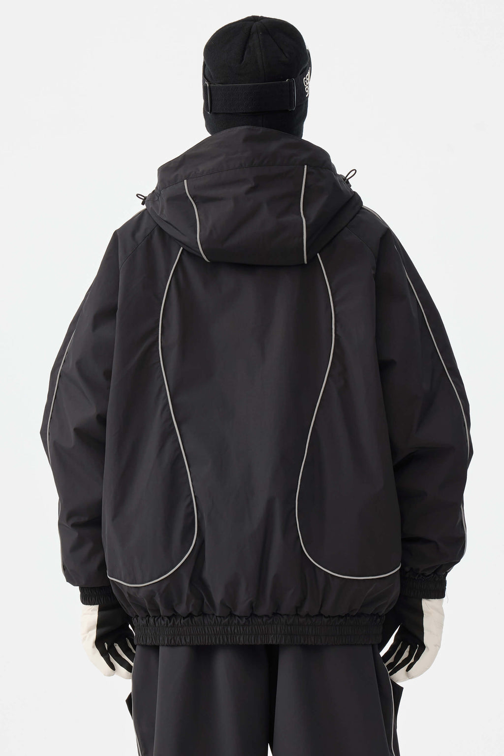 Retro Track Reflective Piping Snow Jacket – Unisex | Gsou Snow