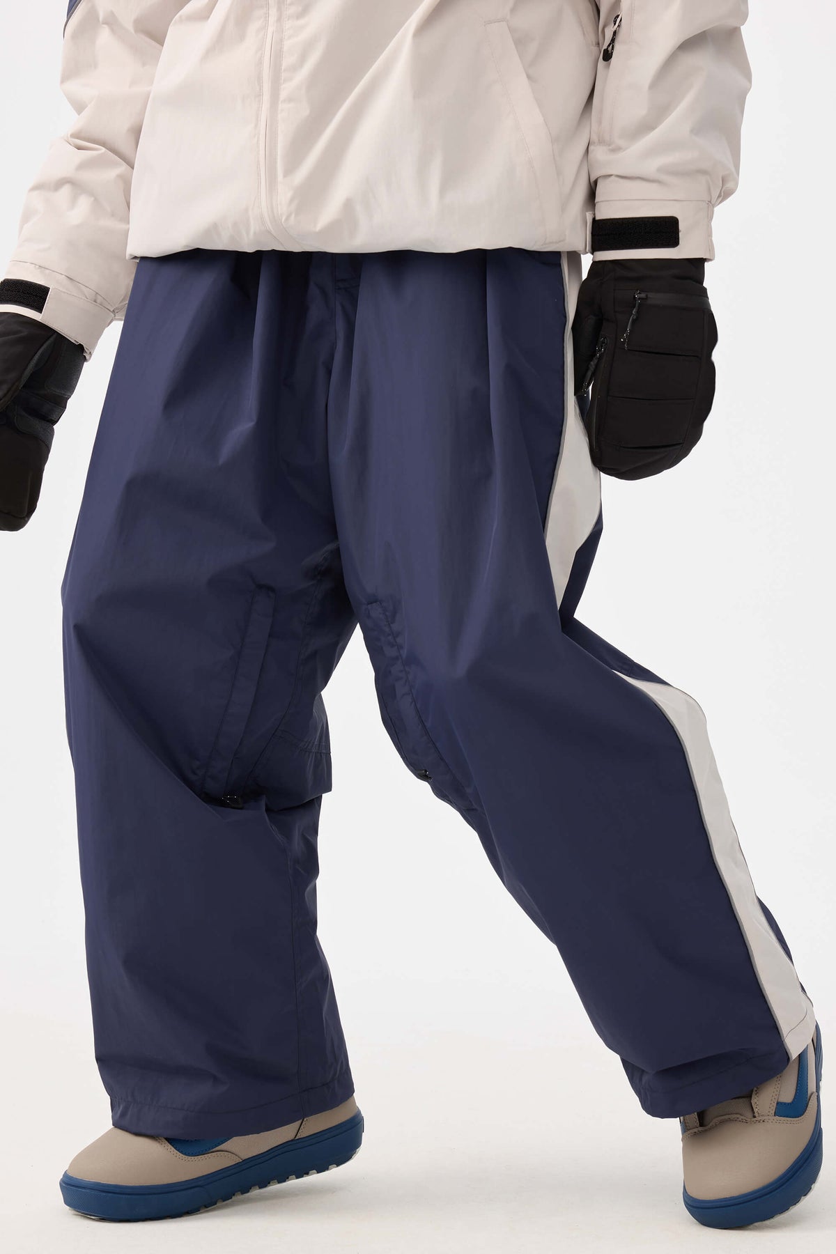 Retro Track Side Stripe Baggy Snow Pants – Unisex | Gsou Snow