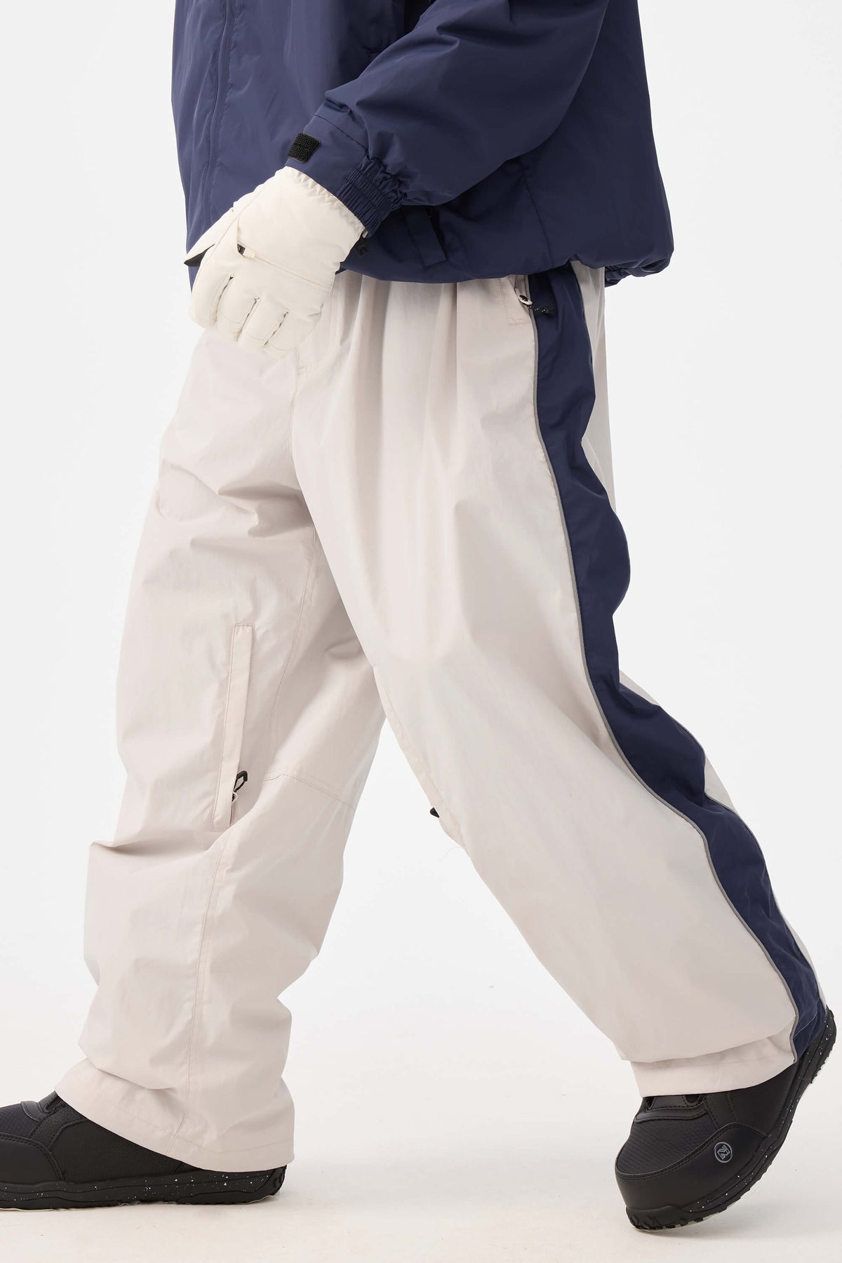 Retro Track Side Stripe Baggy Snow Pants – Unisex | Gsou Snow